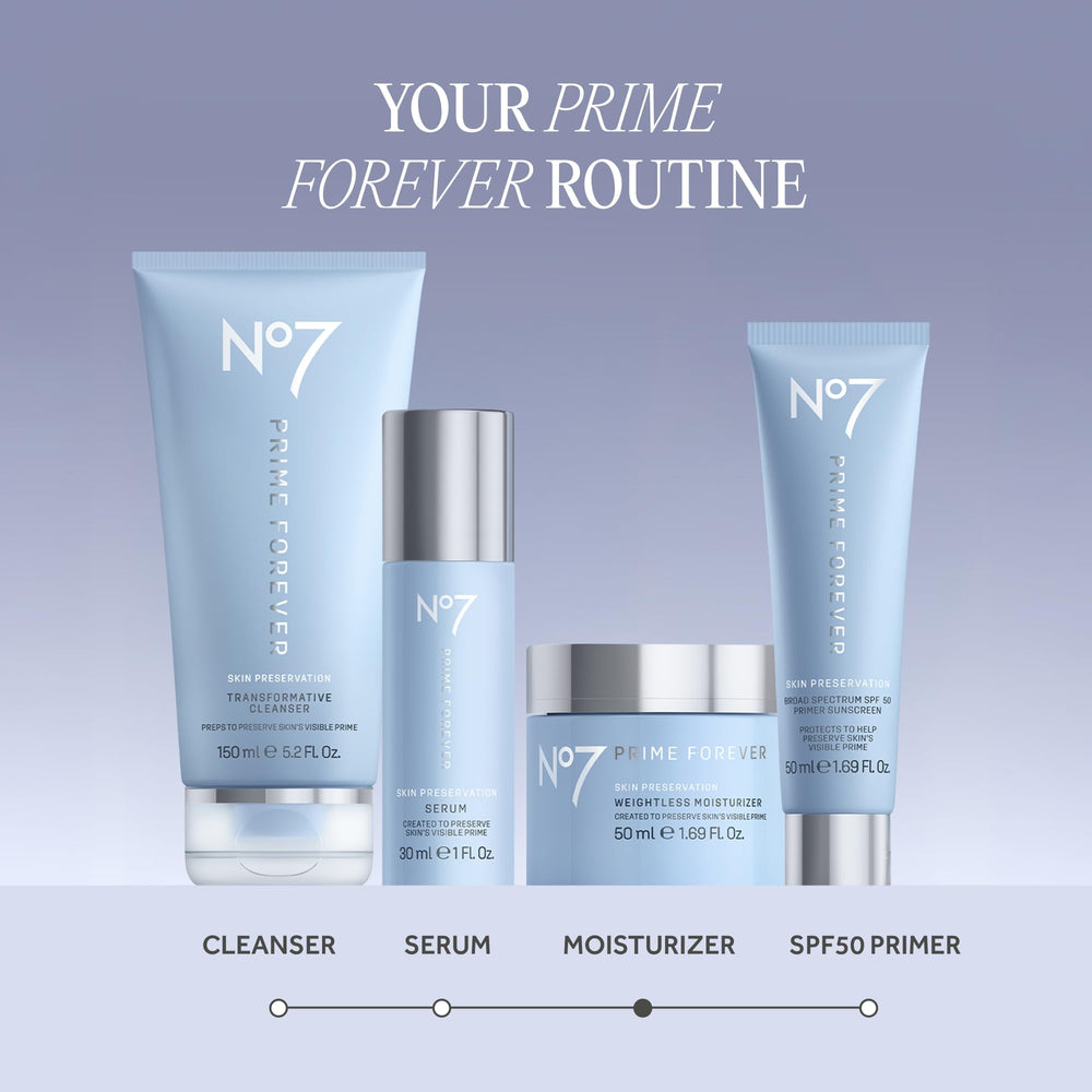 No7 on bathroom shelf lifestyle portraying everyday use benefit