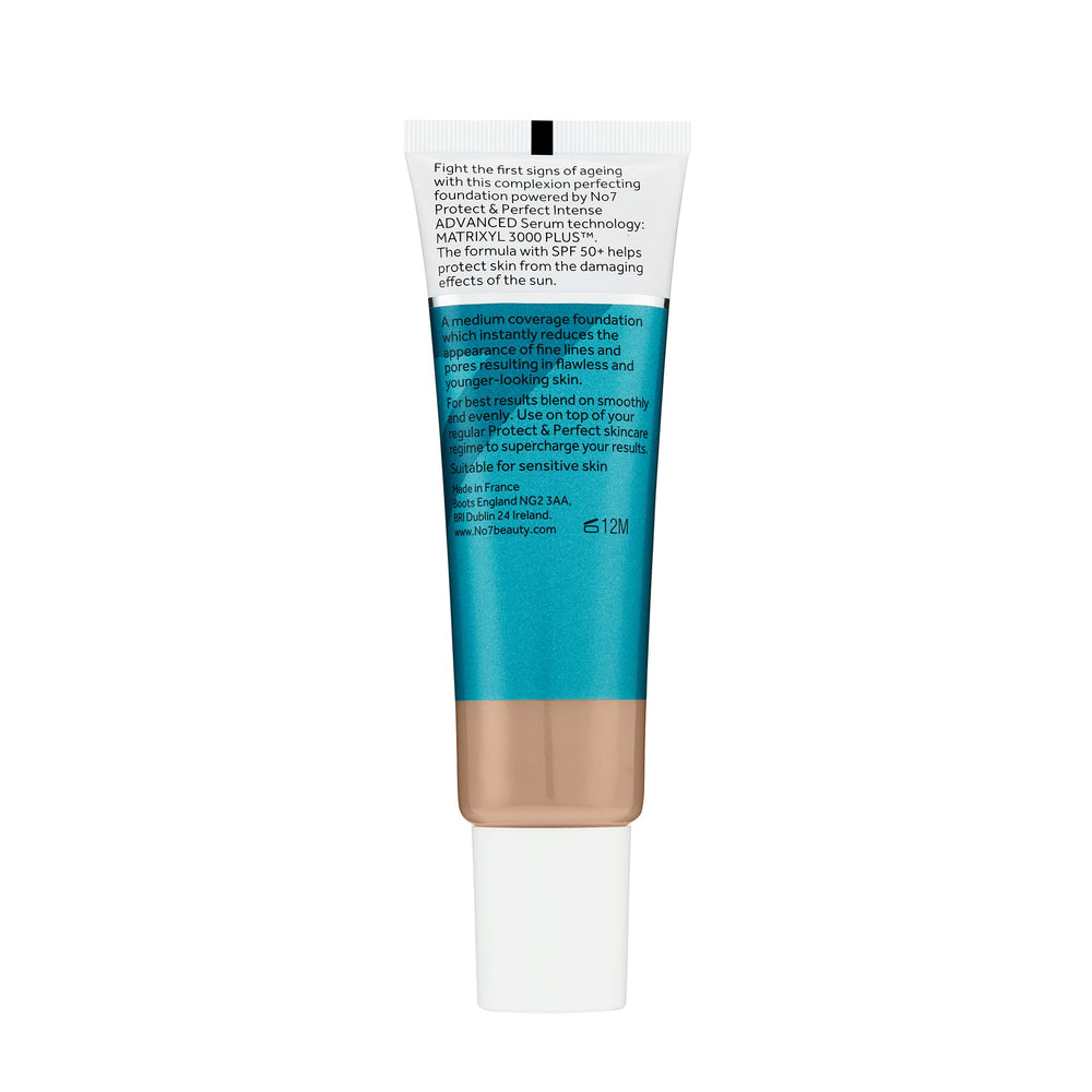 No7 foundation being applied at vanity for natural, everyday look