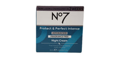 No7 night cream jar top view highlighting brand and overnight hydration benefit
