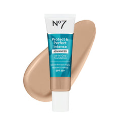 No7 front bottle showing label and Cool Ivory shade for product clarity