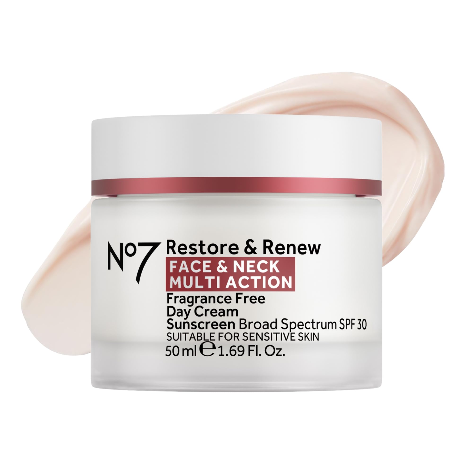 No7 front packaging showing product name and SPF 30 protection