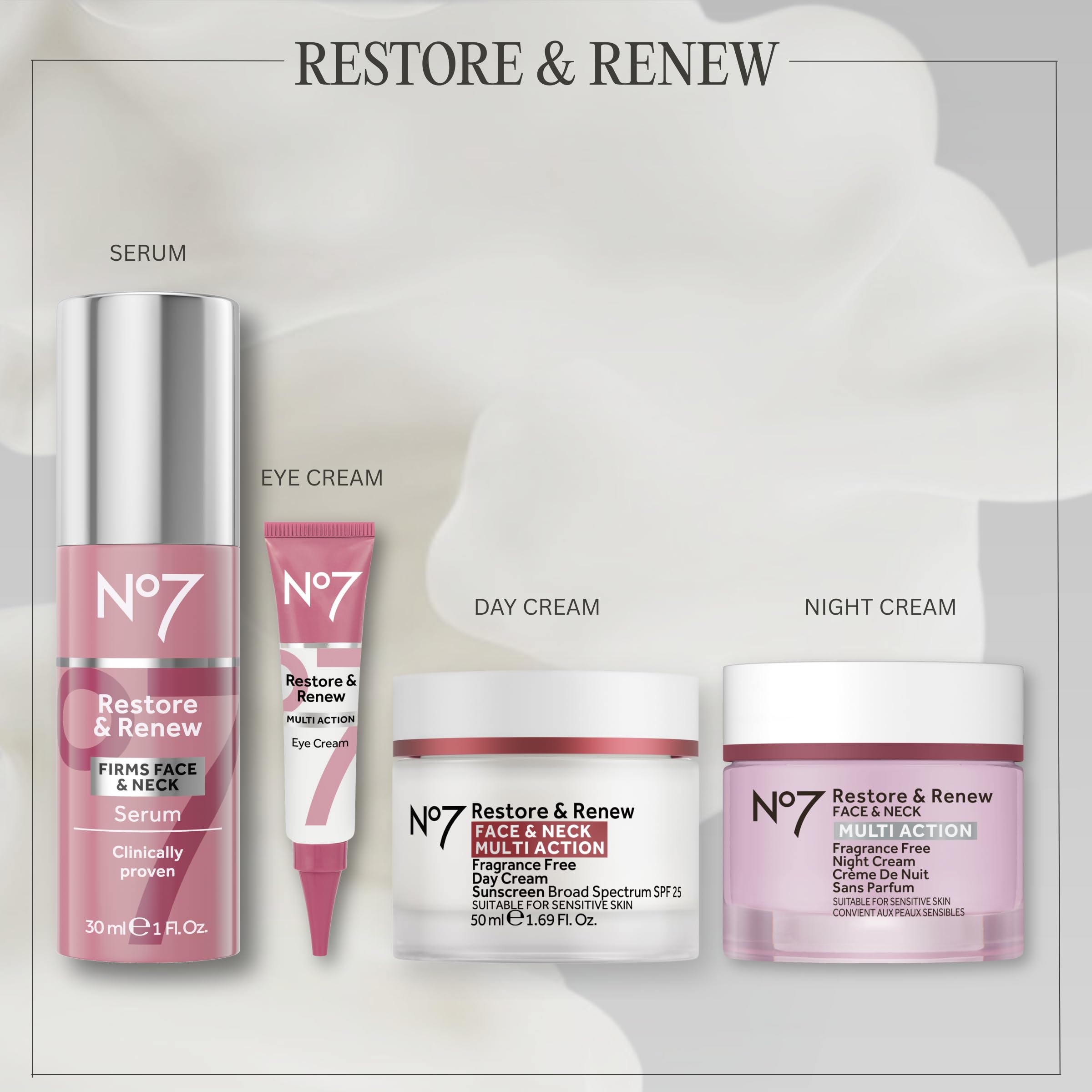 No7 night cream staged in bathroom routine showing nightly ritual benefit