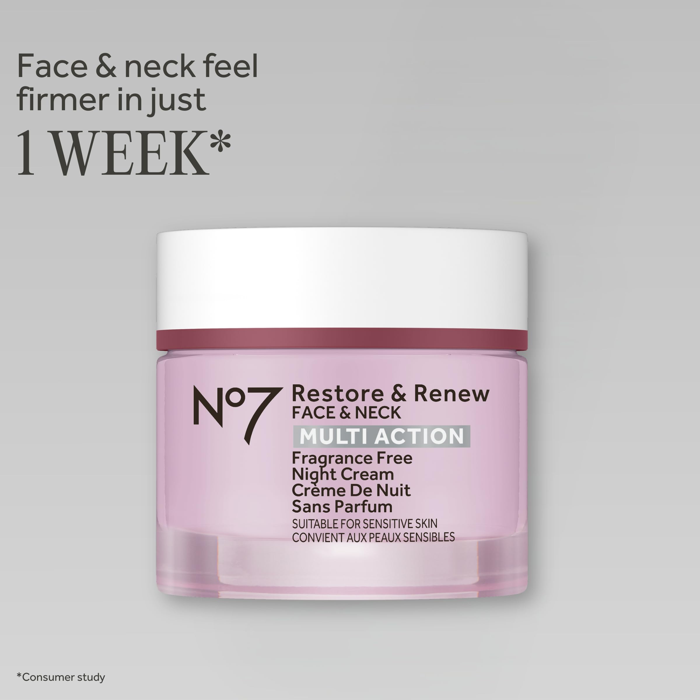 No7 close-up of cream texture demonstrating rich hydration benefit