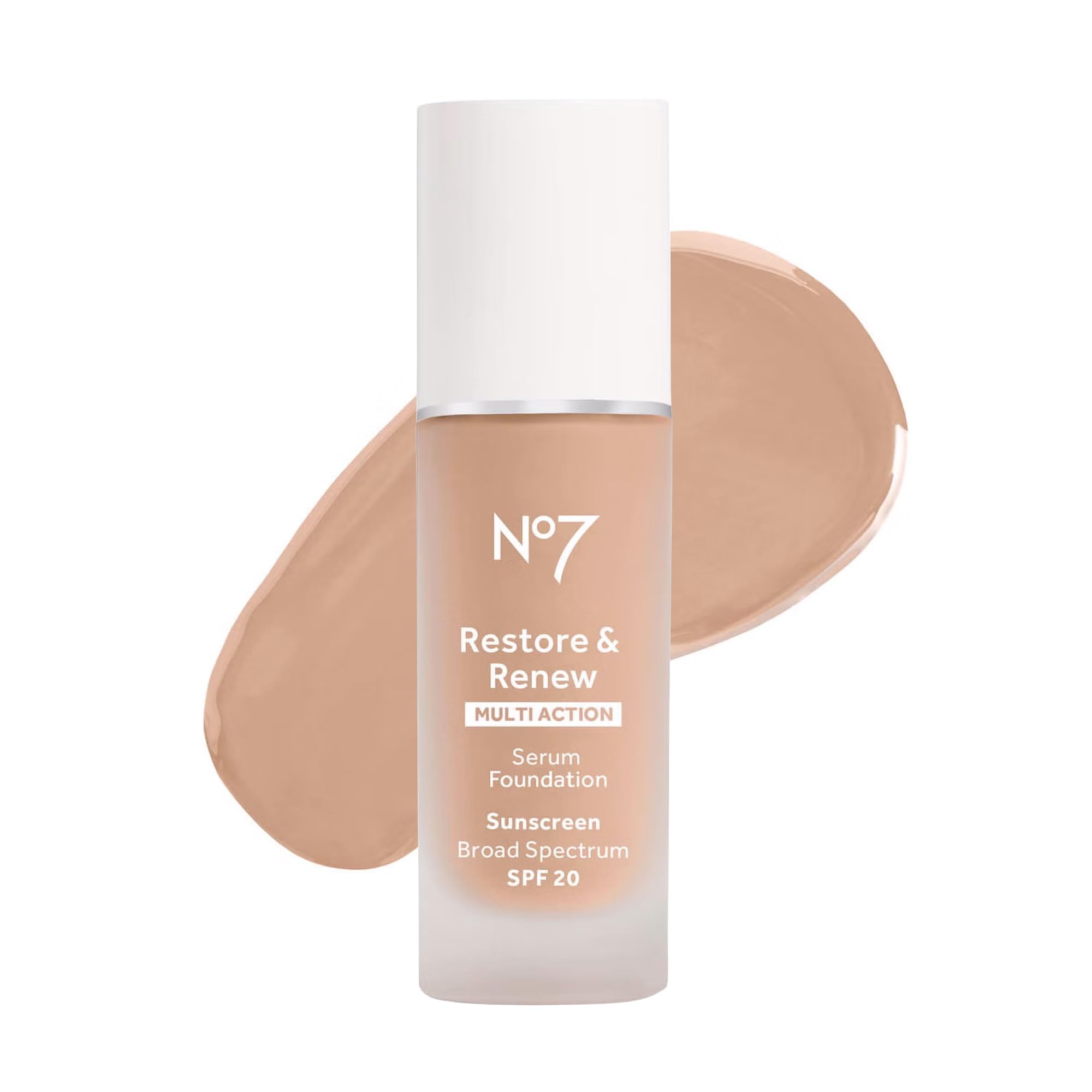 No7 front packaging showing bottle and shade label, highlighting easy application