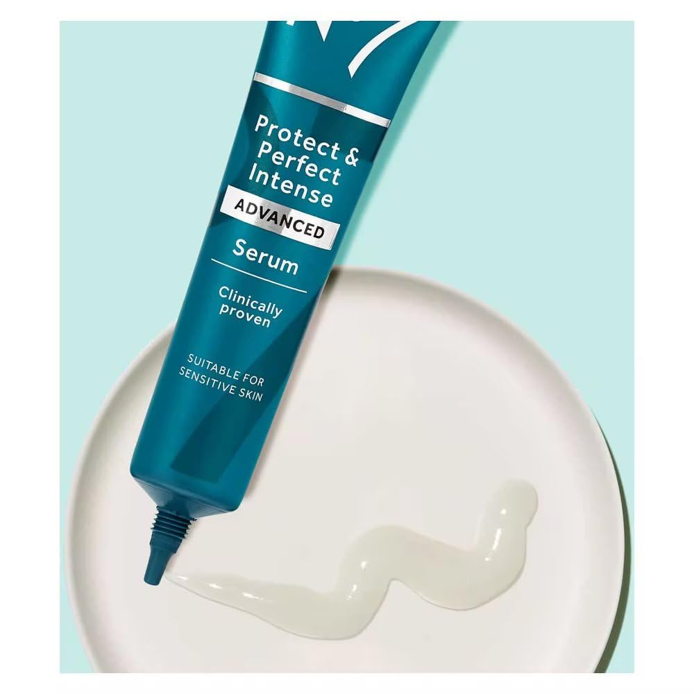 No7 serum being applied to cheek illustrating hydration and smoothing