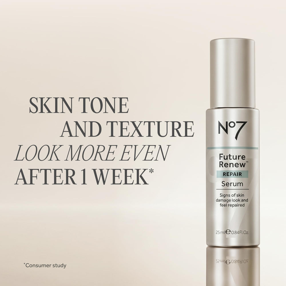 No7 serum texture close-up illustrating lightweight absorbency benefit