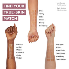 No7 pump dispensing foundation illustrating easy hygienic application and controlled amount