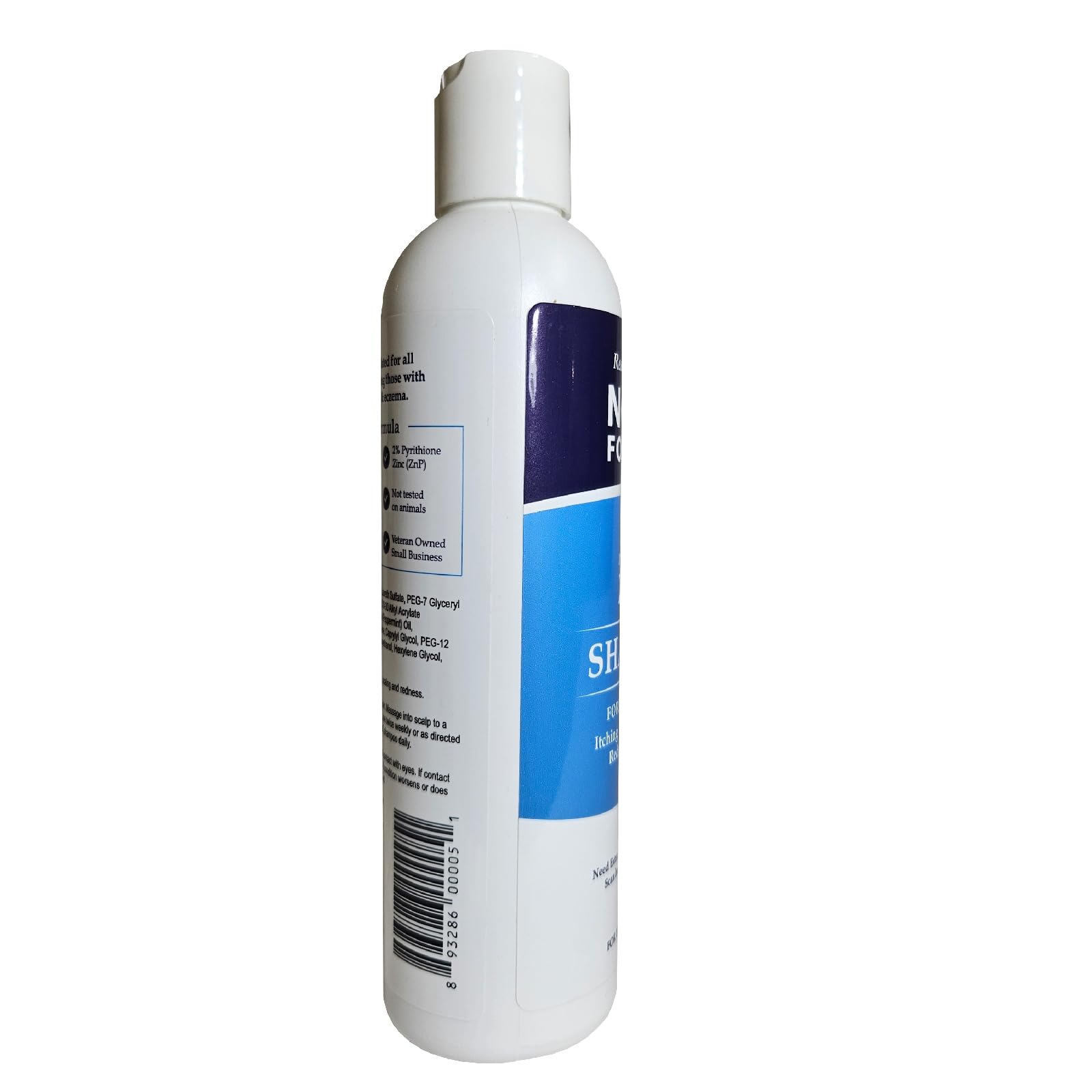 Noble Formula ingredient spotlight on 2% pyrithione zinc emphasizing flake control