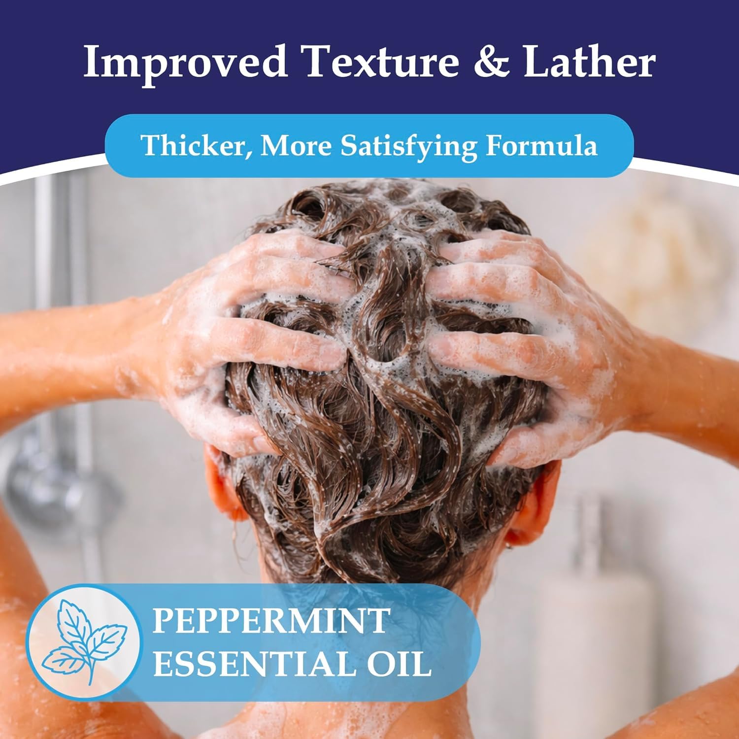 Noble Formula thick lather close-up demonstrating richer texture for better coverage