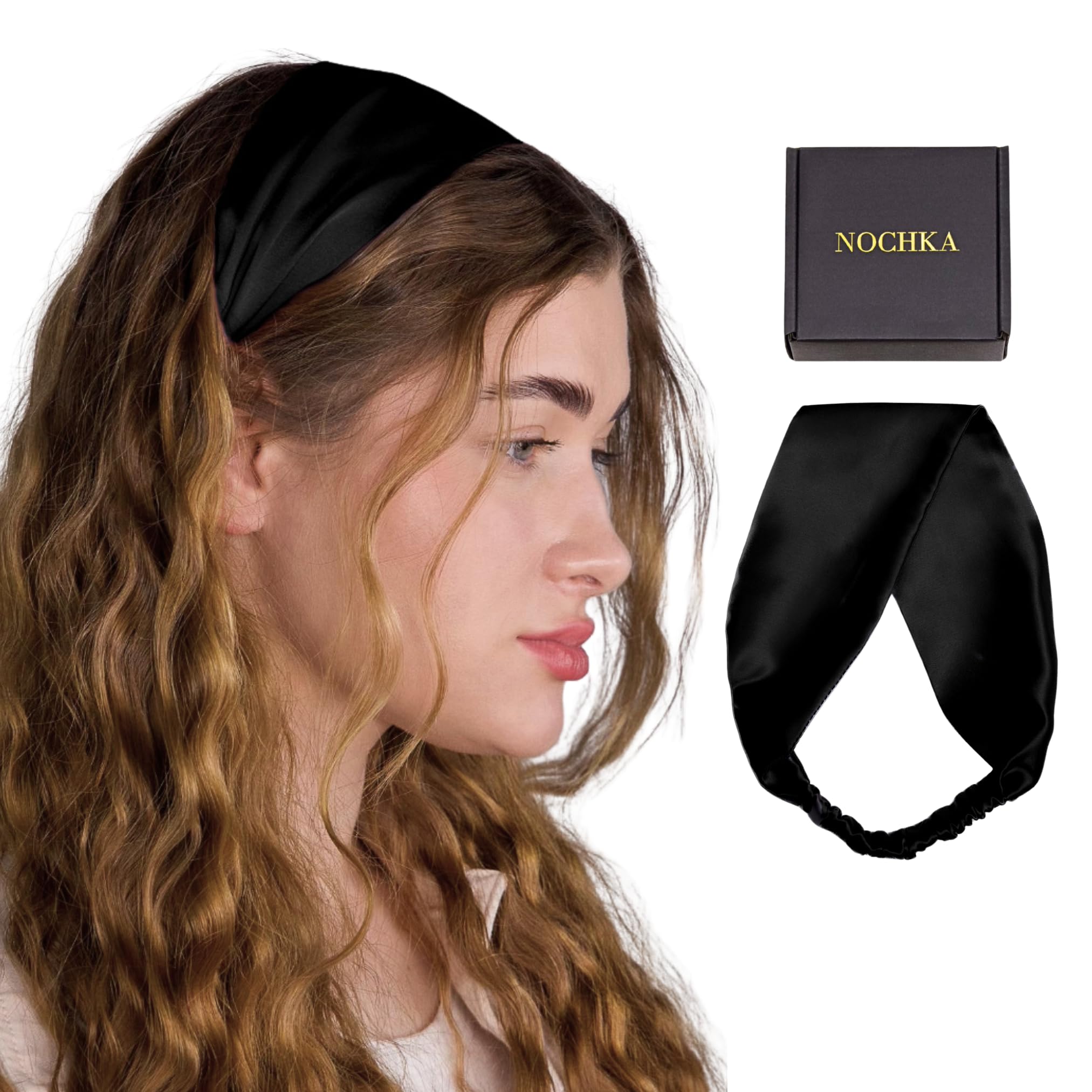 Nochka Fashion packaging and tag showing handcrafted USA quality benefit