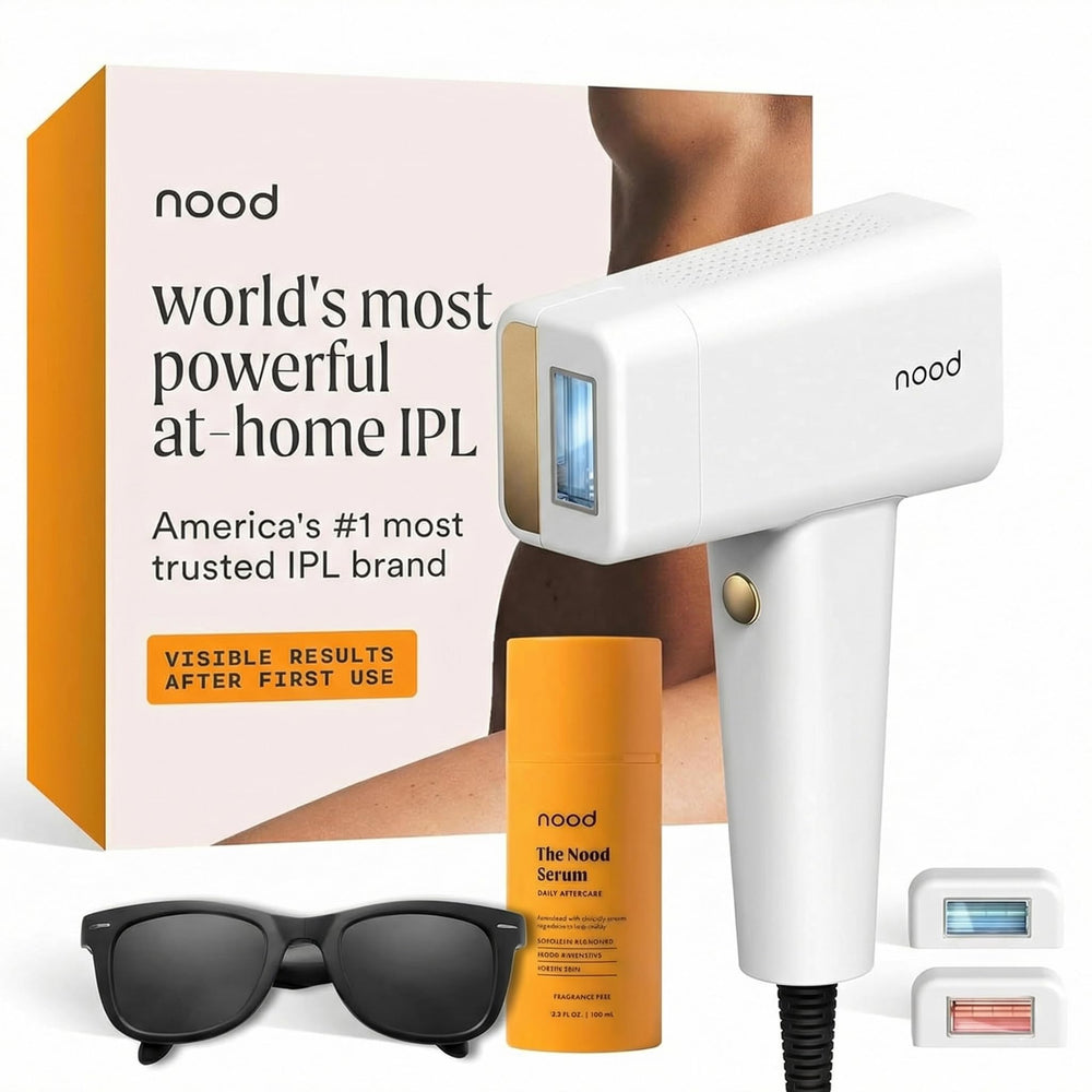 Nood handheld Flasher Pro front view showing sleek design and controls for easy home use