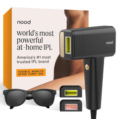 Nood Flasher Pro front view showing sleek design and large treatment window for quicker sessions