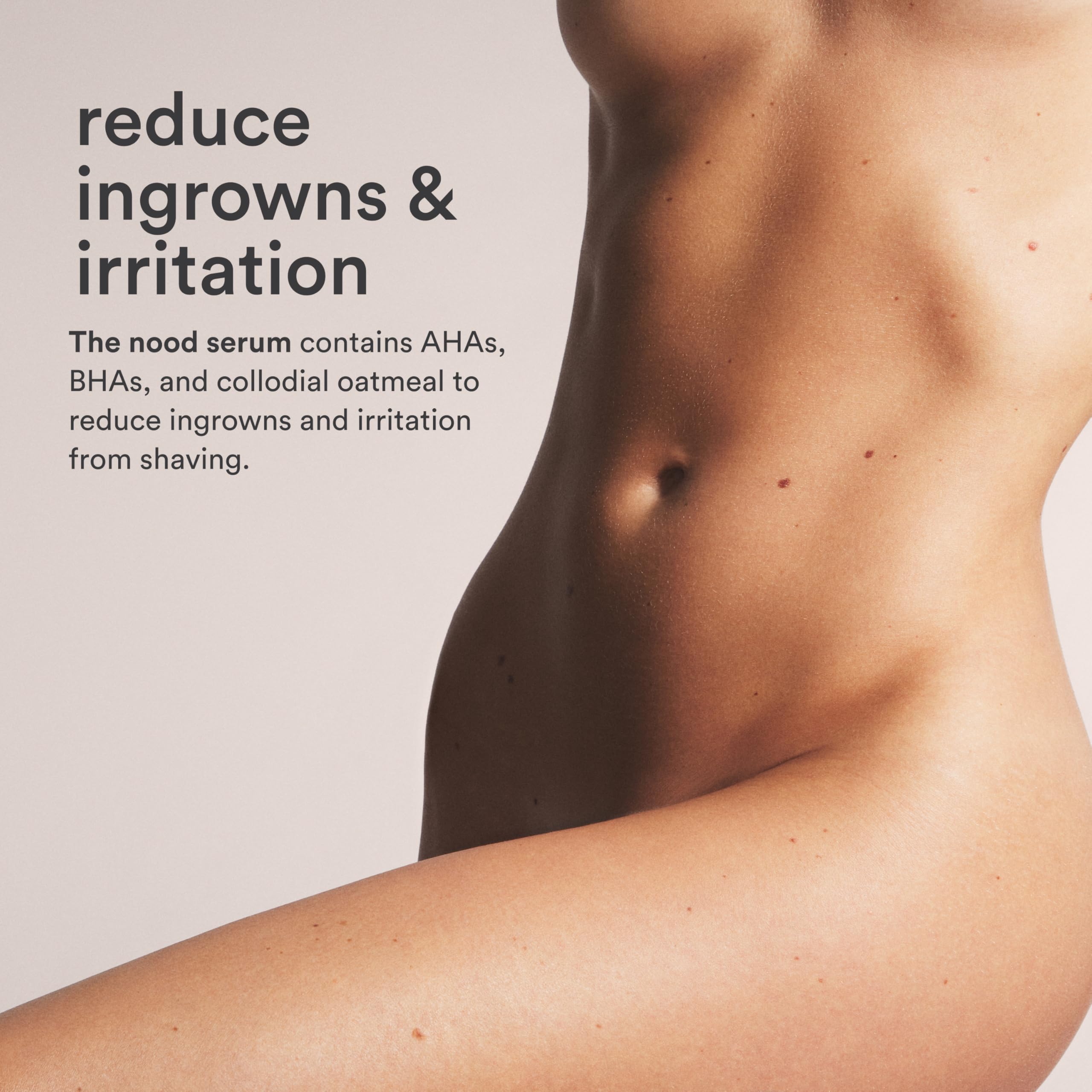 Nood label close-up highlighting key actives and benefits
