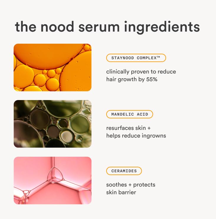 Nood texture close-up showing lightweight absorbent formula