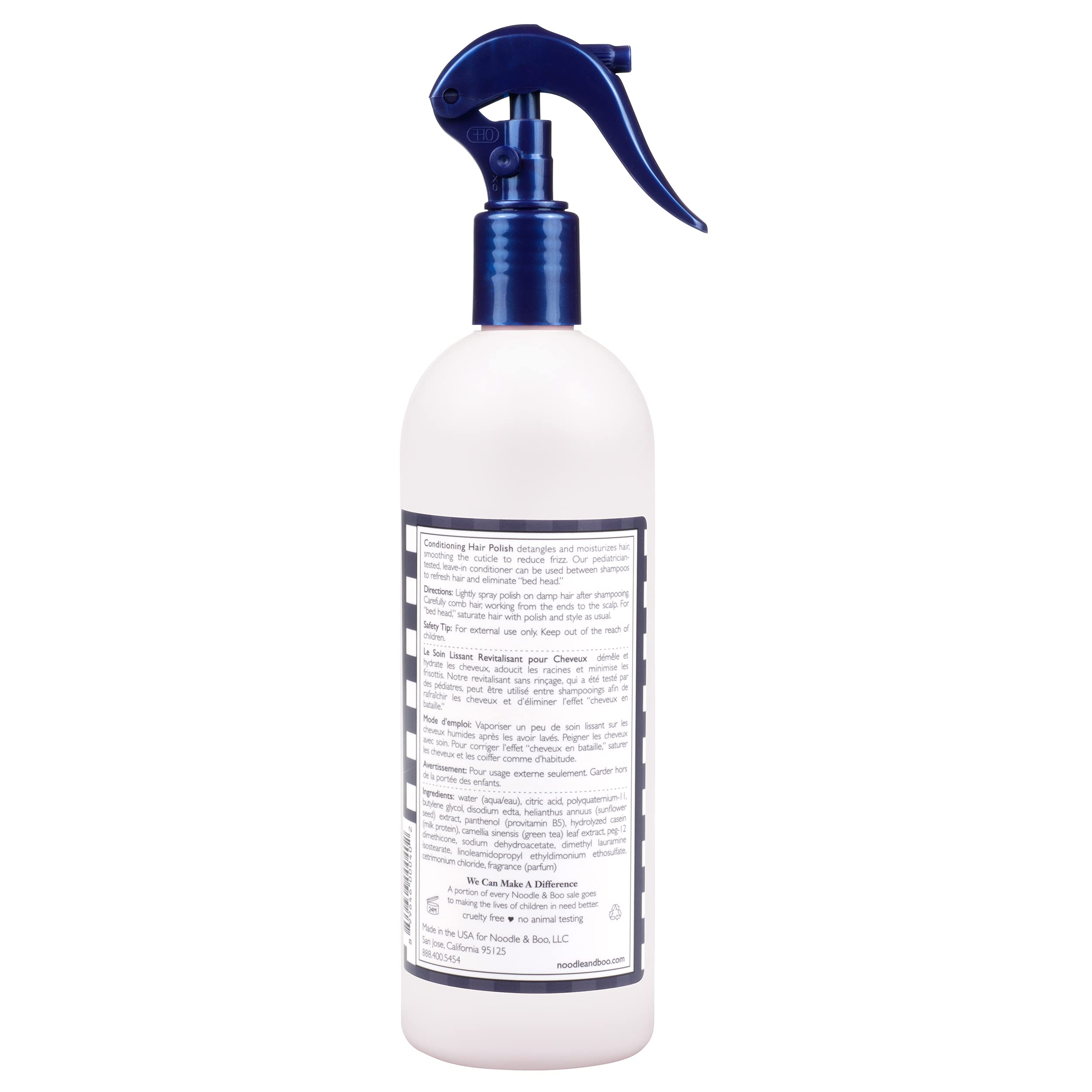 Noodle & Boo close-up of mist and texture highlighting lightweight formula