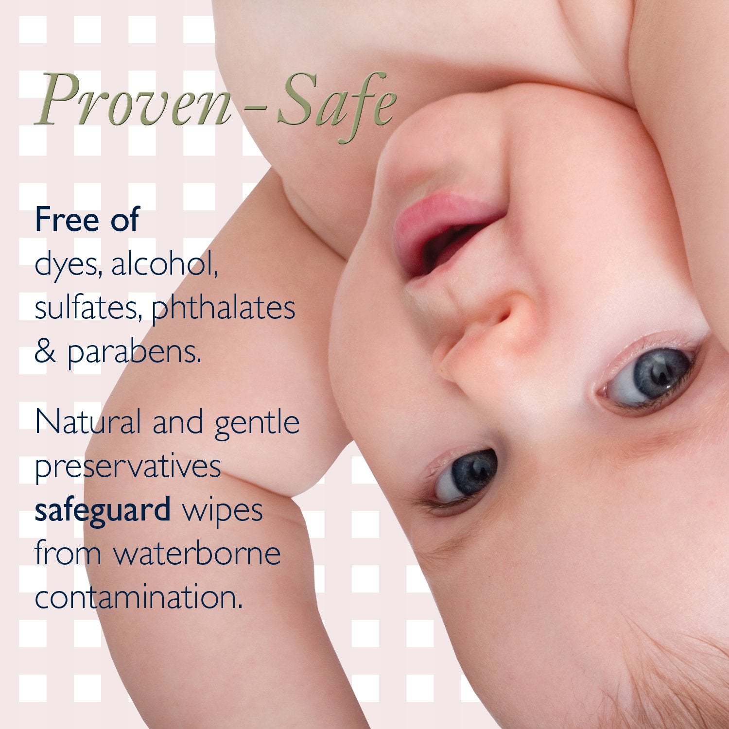 Noodle & Boo wipe in hand demonstrating gentle cleansing for baby skin