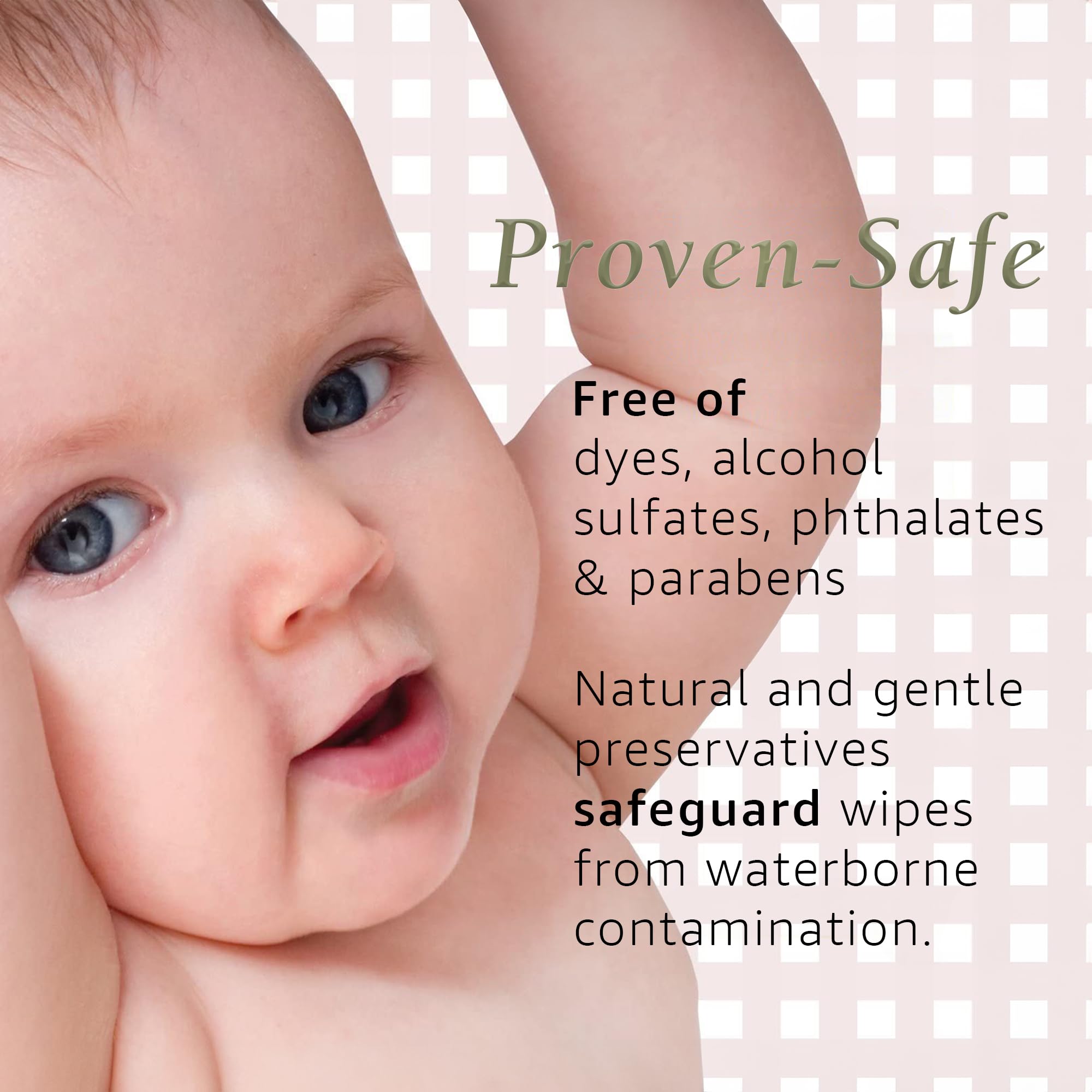 Noodle & Boo wipe in hand demonstrating thick absorbent benefit