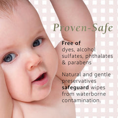 Noodle & Boo wipe in hand demonstrating thick absorbent benefit