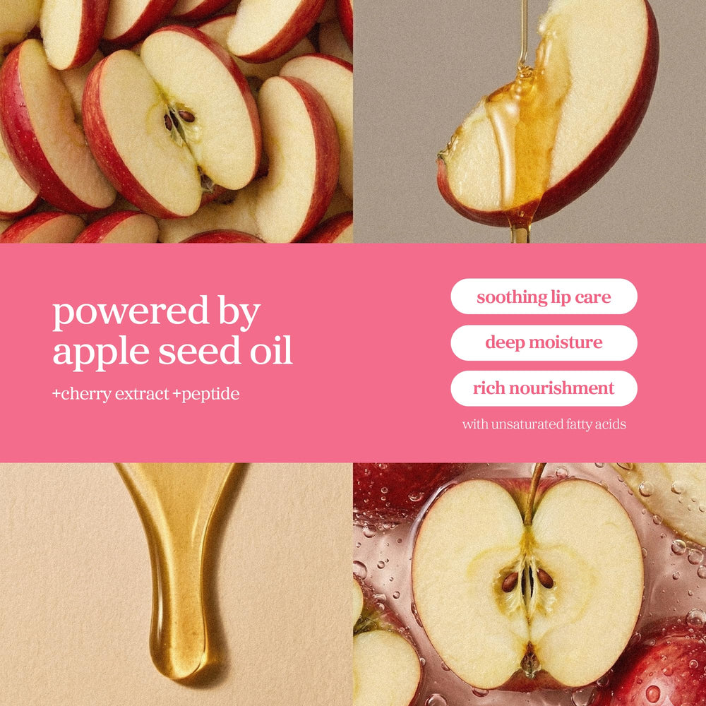 NOONI Applecherry texture close-up revealing silky oil consistency and sheen