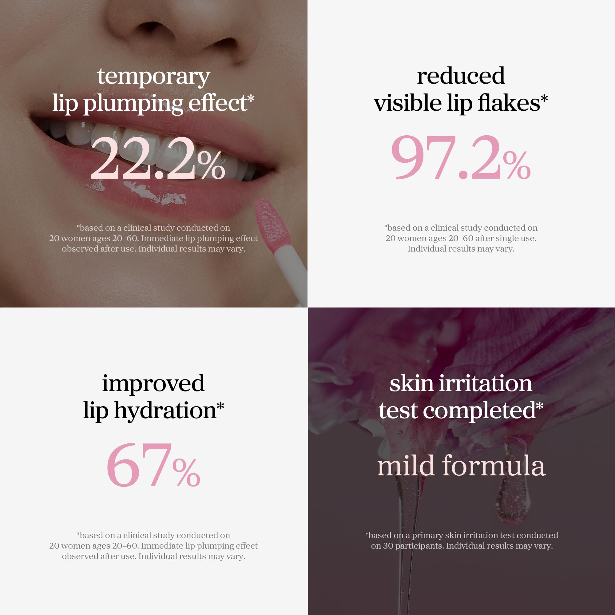 NOONI on lips compact look offering natural shine and hydration