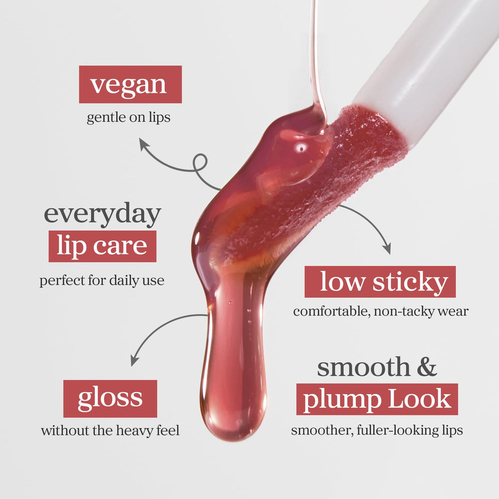 NOONI in daylight showing reflective shine and long-lasting gloss benefit