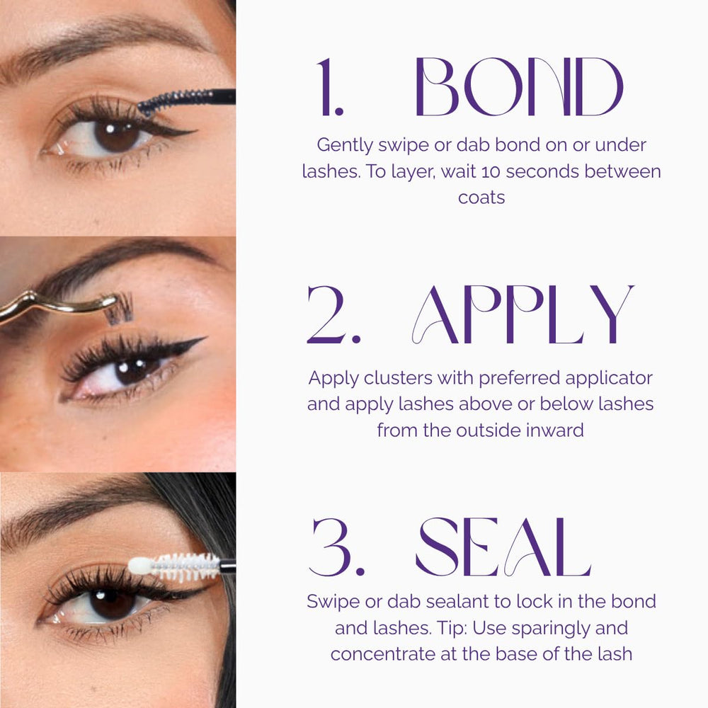 NOONLASH brush tip close-up for precise application benefit: controlled, clean lines