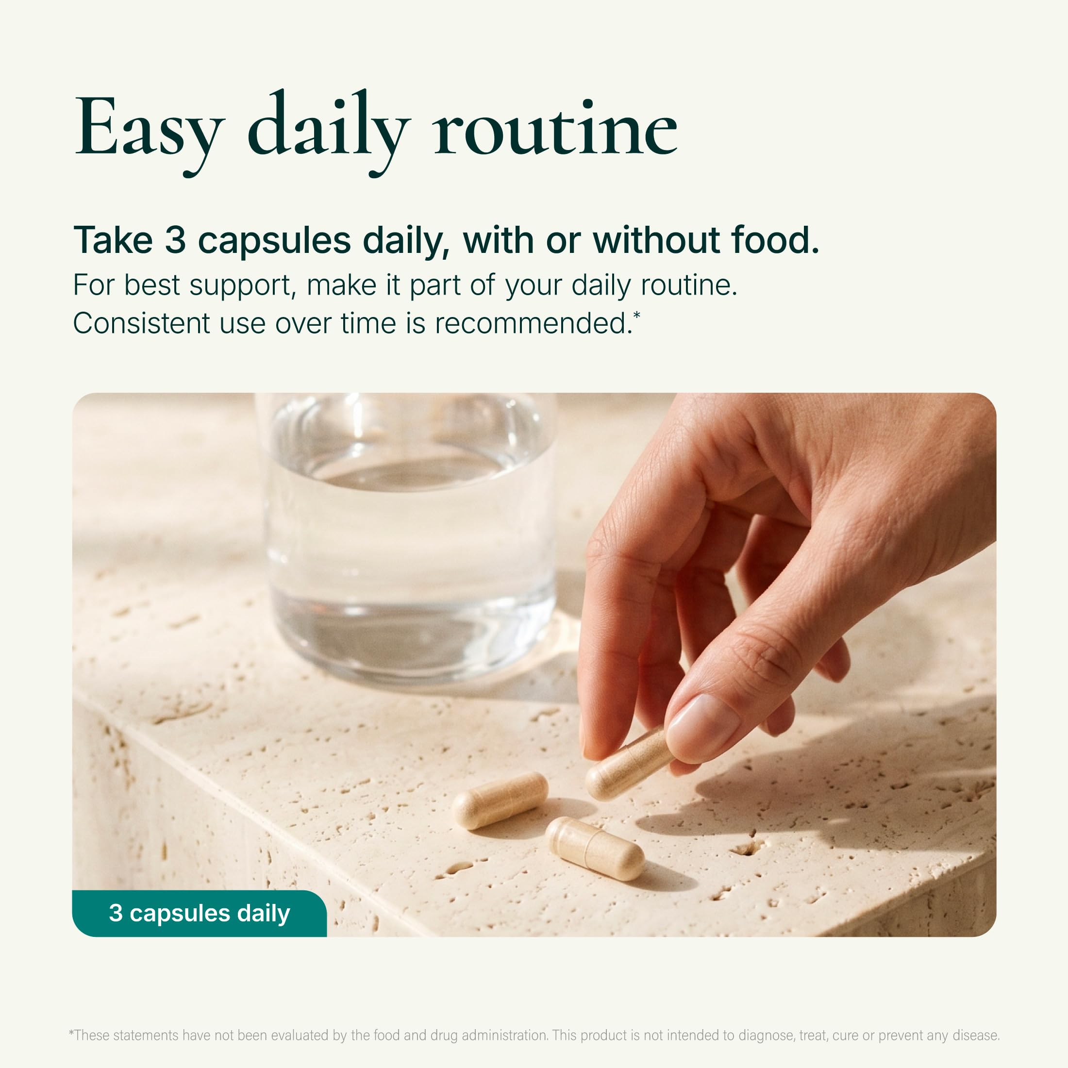 Noophoric ingredient label showing disclosed amounts and GMP facility claim