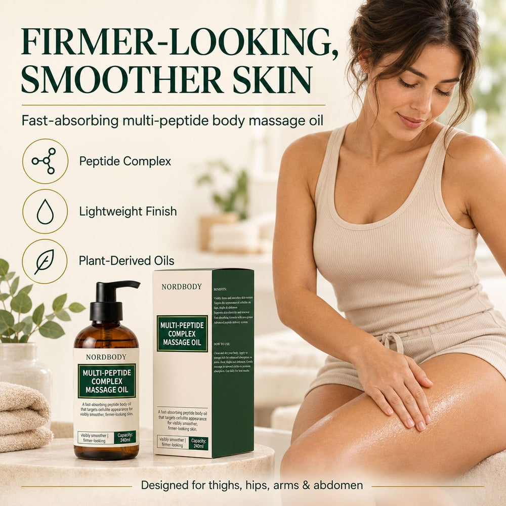 NordBody applied to thighs showing smoothing and hydrating benefit