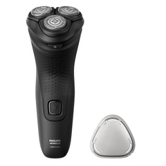 Norelco 1100 deep black front view showing sleek finish and reliable daily performance