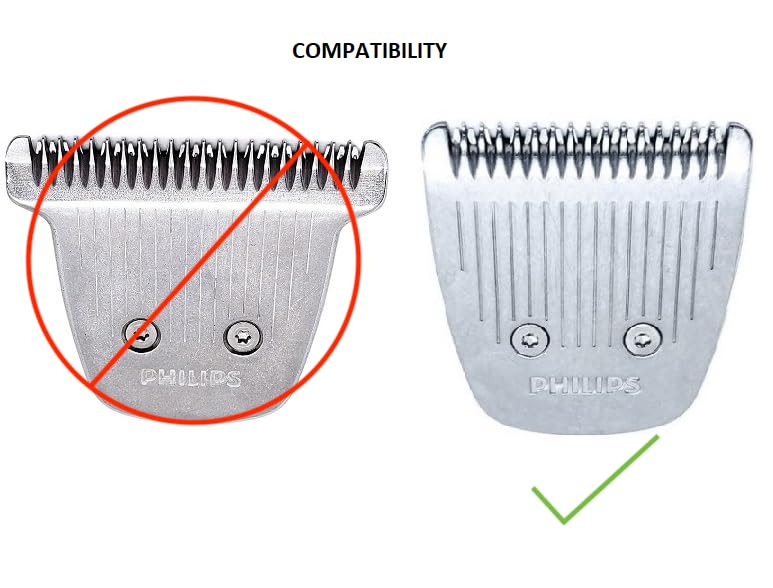 Norelco comb attached to trimmer in use for neat short stubble and accurate edges