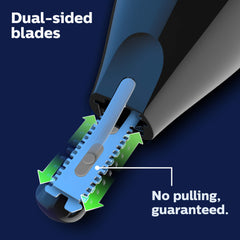 Norelco eyebrow attachments displayed for consistent shaping benefit