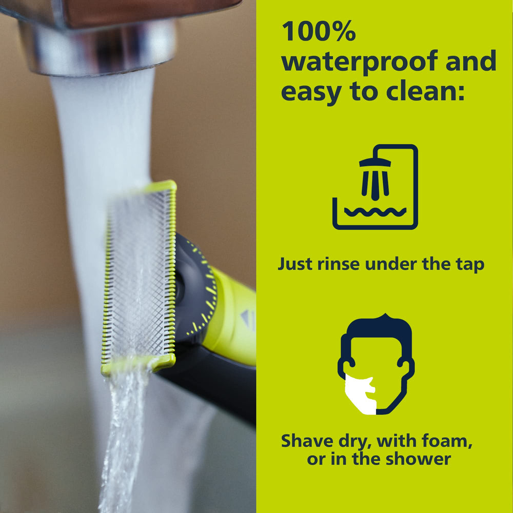 Norelco OneBlade two replacement blades laid flat for long-lasting value