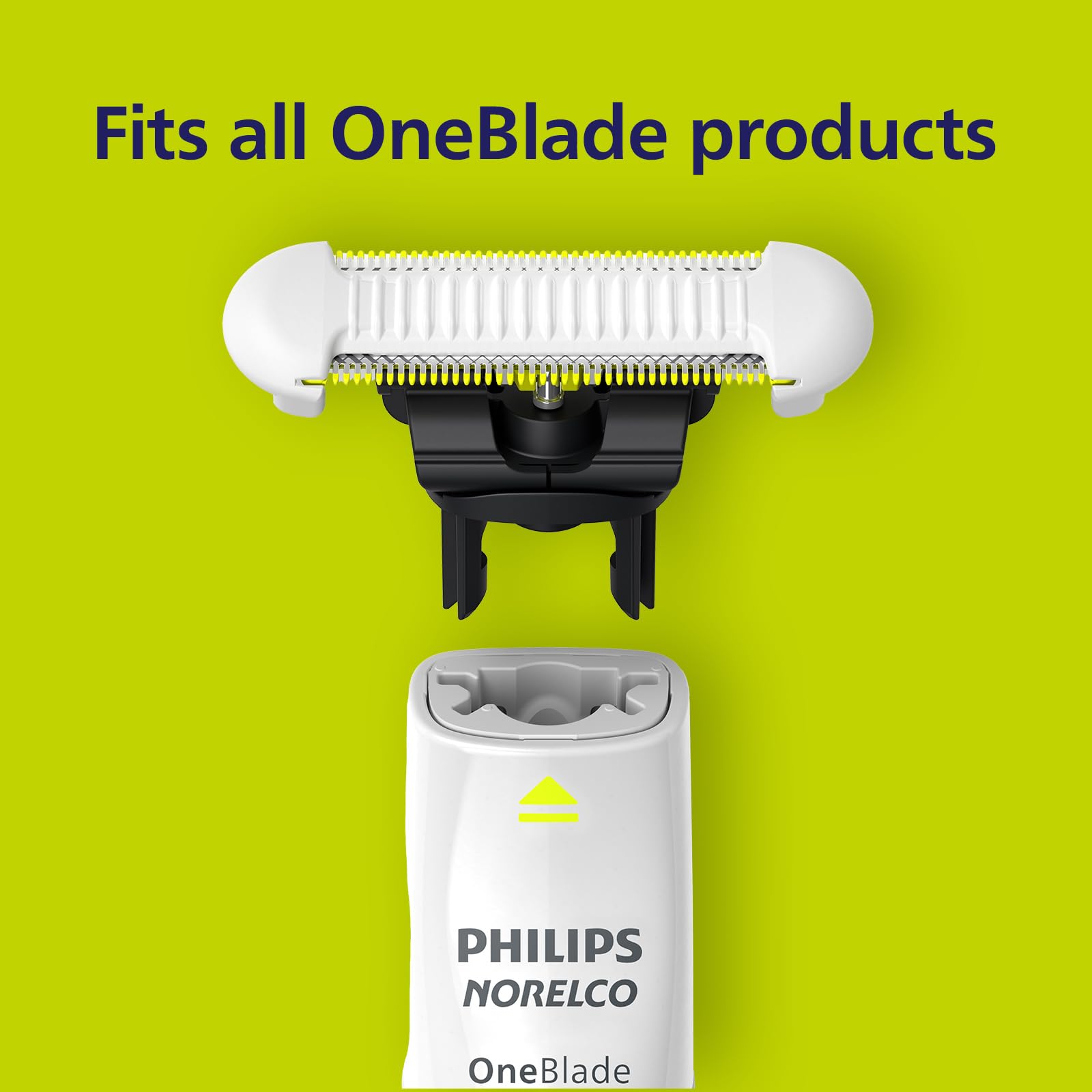 Norelco OneBlade being used in shower showing waterproof convenience benefit