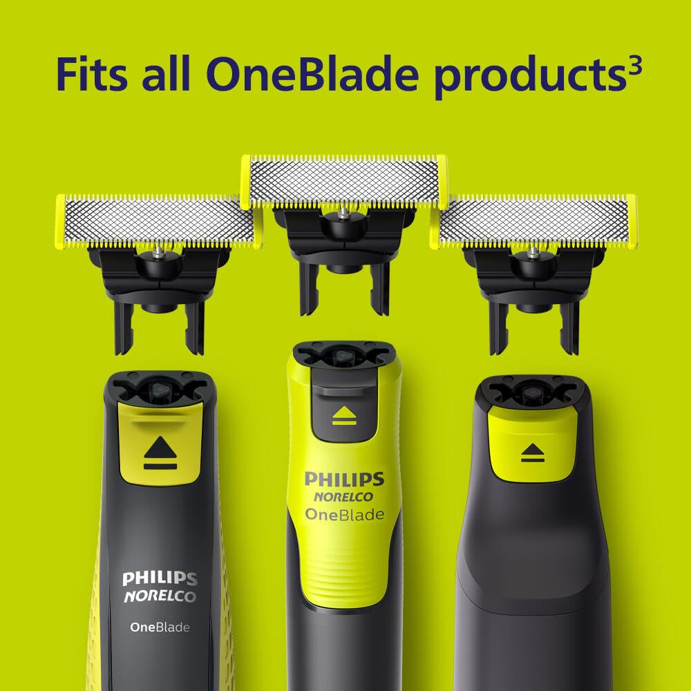 Norelco OneBlade used in shower for wet or dry grooming convenience