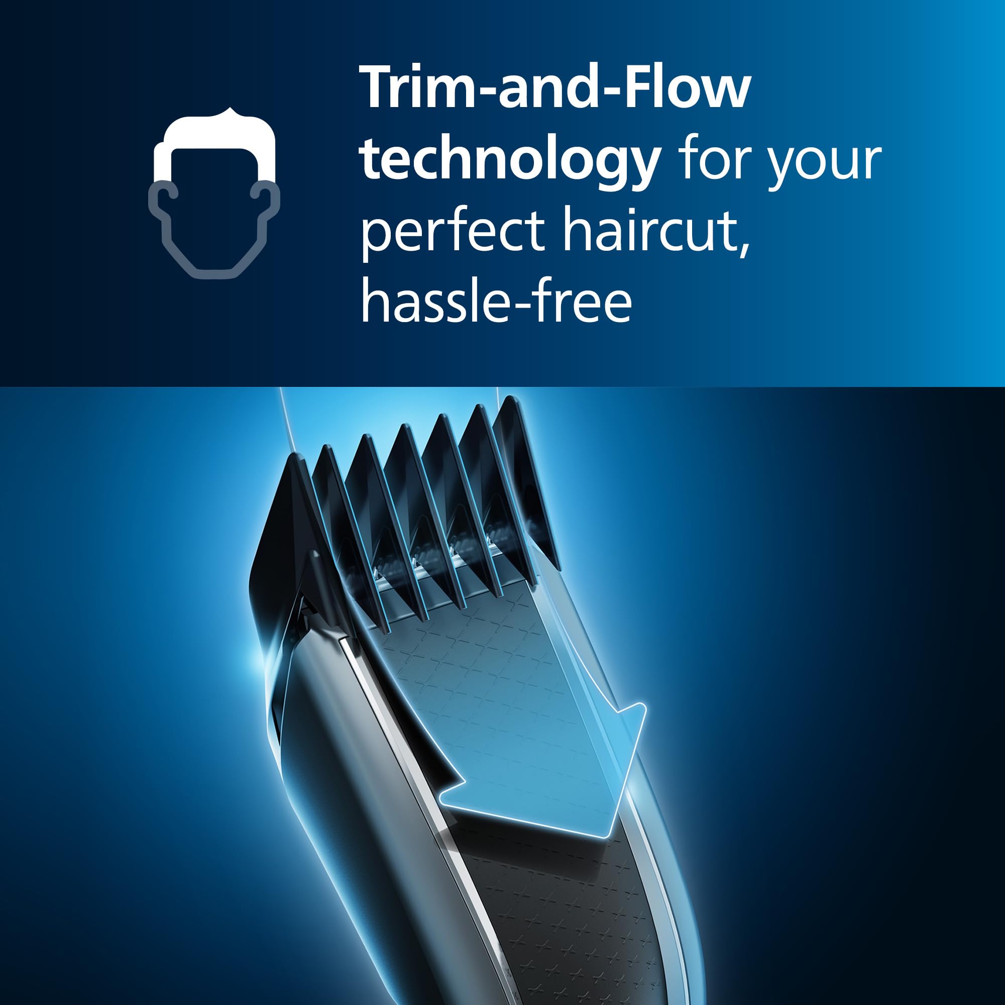 Norelco Philips blade close-up showing DualCut titanium blades for long-lasting sharpness