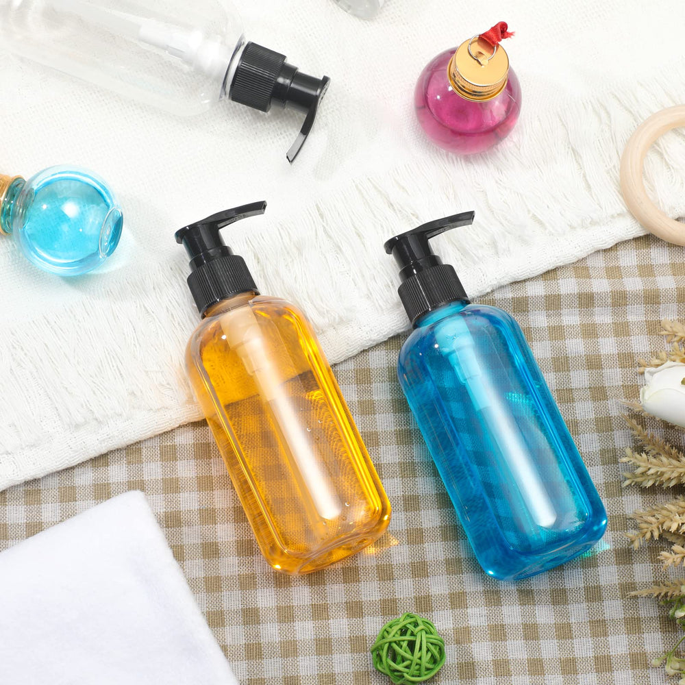 Norme bottle held in hand with lotion showing compact 8 oz size and travel convenience benefit