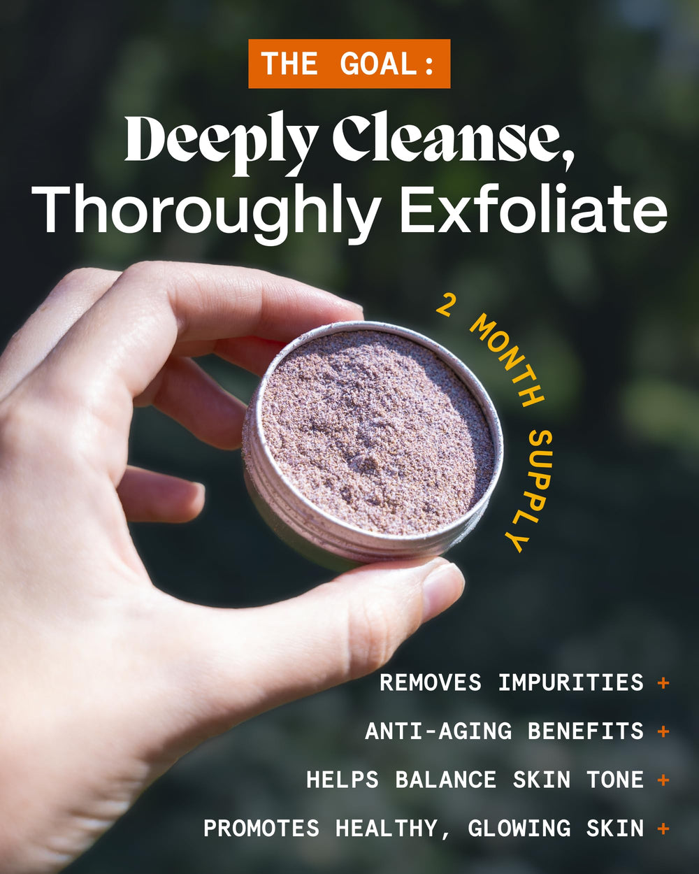 Norse Organics paste mixed in hand demonstrating easy powder-to-paste use