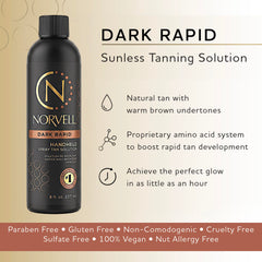 Norvell label close-up highlighting ingredients and clean-beauty benefit