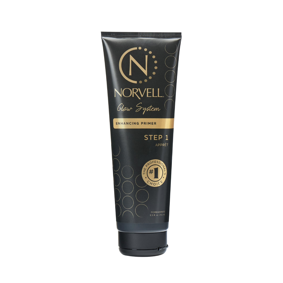 Norvell front packaging showing bottle and label benefits