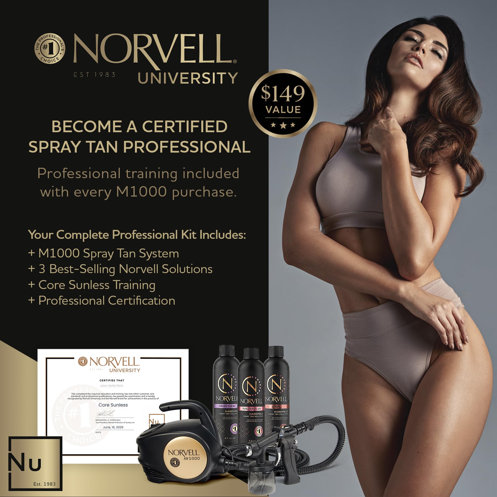 Norvell spray application in use demonstrating smooth, streak-free finish