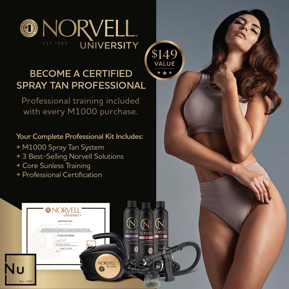 Norvell spray application in use demonstrating smooth, streak-free finish