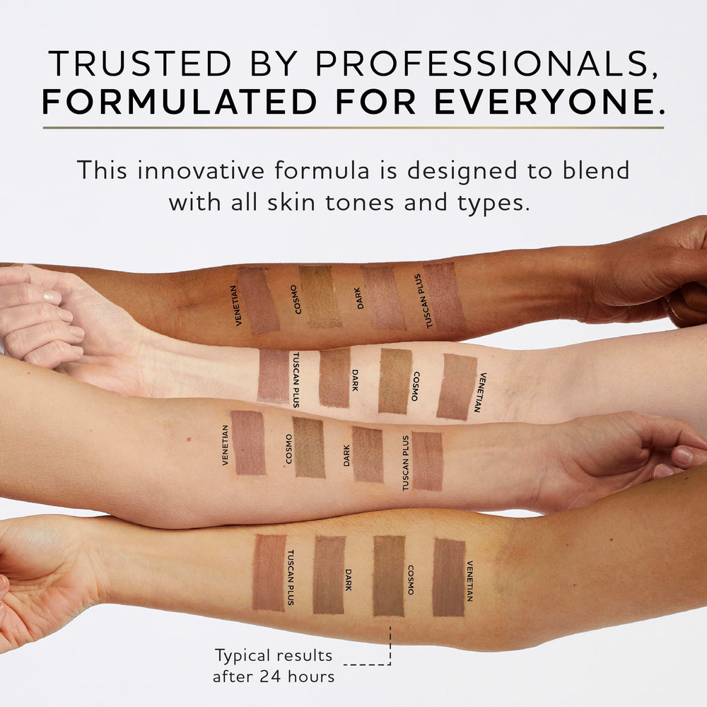 Norvell Tuscan Plus before and after skin showing depth and neutral tones