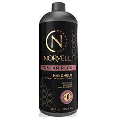 Norvell Tuscan Plus front bottle showing product and volume benefits