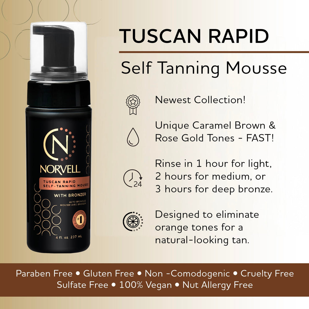 Norvell mousse texture close-up illustrating airy foam and easy spreadability