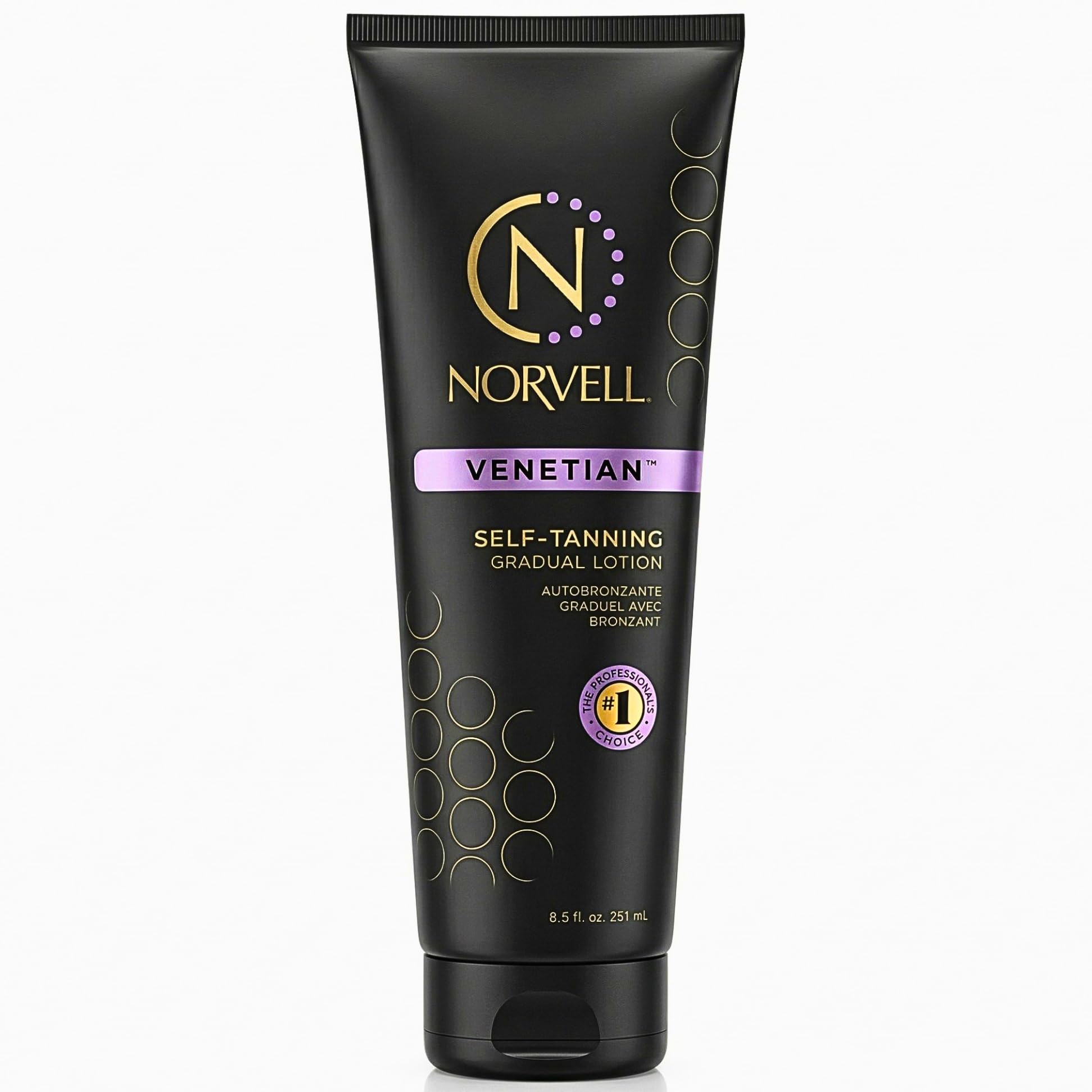 Norvell bottle front packaging showing brand and buildable tan benefit
