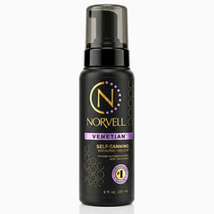 Norvell front bottle showing packaging and instant bronzer benefits