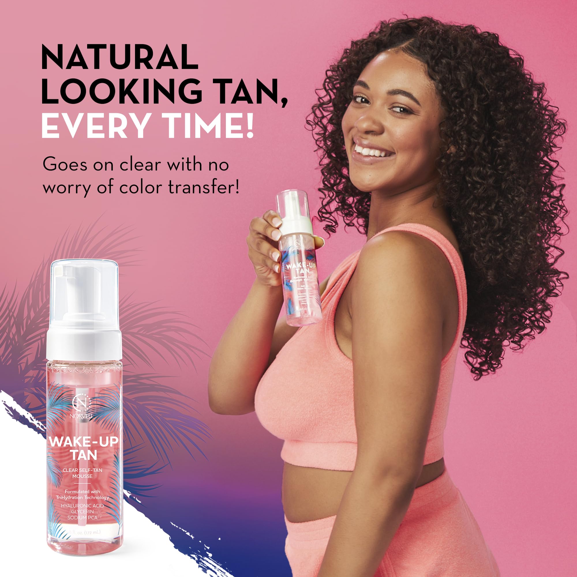 Norvell before and after subtle glow illustrating natural-looking results