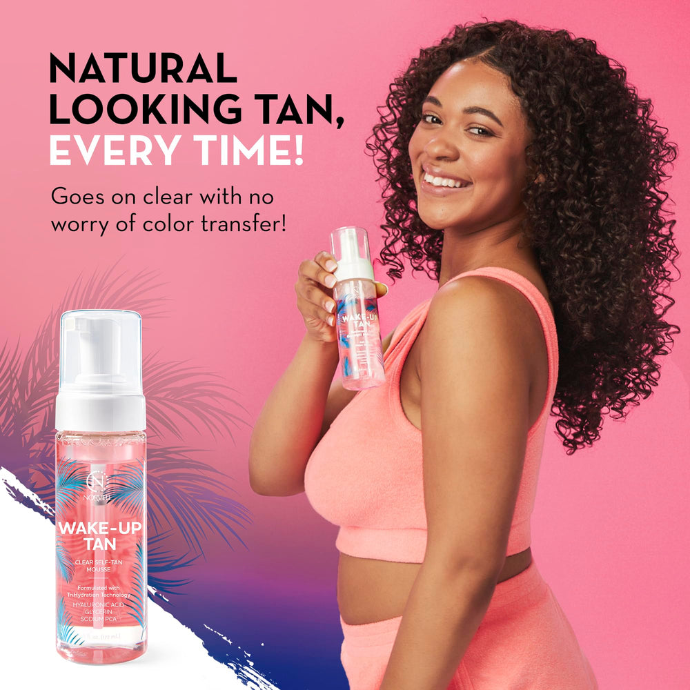 Norvell before and after subtle glow illustrating natural-looking results