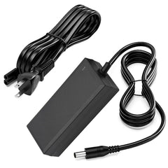 Norward charger front view showing compact power brick and label benefits