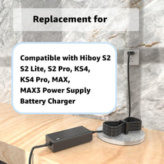 Norward plug and round connector detail matching Hiboy port for secure charge
